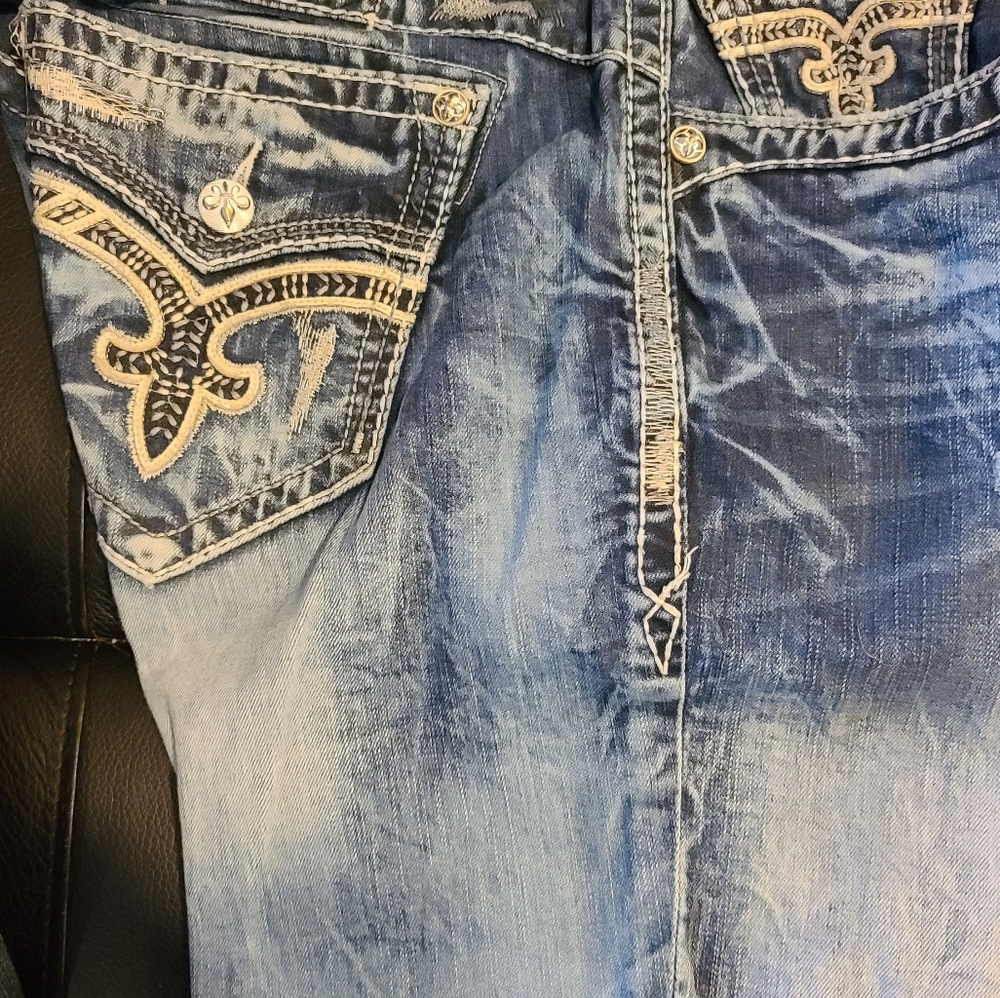 Mens Rock Revival Jeans